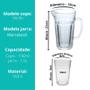Imagem de Jarra De Vidro Marrakesh Com 6 Copos Verão Água Suco 1200ml
