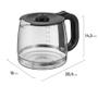 Imagem de Jarra de vidro para cafeteira electrolux  modelo: love your day cmm20  capacidade: 1,5l   a09631001