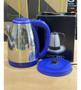 Imagem de Jarra Elétrica Bule Chaleira Inox 1,8 Litros Elegante Resistente Potente 1100w 110v Portatil Azul