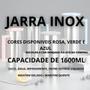 Imagem de Jarra Verde 1,6L Inox Água Suco Mantém Gelado E Quente