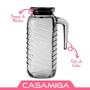 Imagem de Jarra Vidro Banding Com Tampa Água Suco Restaurante 1250Ml