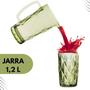 Imagem de Jarra vidro diamond verde 1,2 litros suco e agua