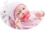 Imagem de JC Brinquedos - La Newborn Nursery  8 peças bunting corpo macio baby boneca conjunto de presente  15,5" Boneca recém-nascida macia e posable com acessórios  Coelhinho Rosa Idades 2+