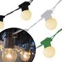 Imagem de JDK Varal Cordão De Luzes Gambiarra de 90 Metros Com Lampadas Leitosa 15w