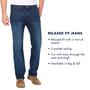 Imagem de Jeans Tommy Hilfiger The Relaxed Fit para homens Dark Wash 33 L x 30 L