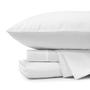 Imagem de Jennifer Adams Essentials King Sheet Set - Lençóis e fronhas de microfibra de 4 peças - Resistente a rugas - Respirável - Bolsos profundos até 16" (Branco, Rei)