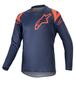 Imagem de Jersey Alpinestars Youth Racer - Infantil, Azul Marinho/Laranja