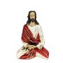Imagem de Jesus sananda meditação imagem meditando resina 22 cm