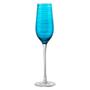 Imagem de Jg 02 tacas champanhe joy em vidro 250ml azul turquesa