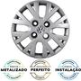 Imagem de JG 4 Calota Gol G4 2006 a 2013 Aro 13 Prata Metálico com Emblema