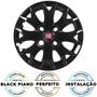 Imagem de JG 4 Calota Palio Fire Economy Flex Aro 13 Black Piano com Emblema