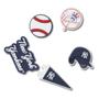 Imagem de Jibbitz mlb new york yankees pack com 5 peças unico