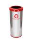 Imagem de Jj.c31 - lixeira em aço inox com aro pintado 50l