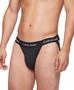 Imagem de Jockstrap Calvin Klein de Algodão Elástico - Pacote com 3 Unidades Pretas