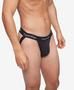 Imagem de Jockstrap Calvin Klein de Algodão Elástico - Pacote com 3 Unidades Pretas