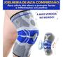 Imagem de Joelheira Compressão Flexivel 3D Ortopedica Esportiva P/ Treino Alivia Dor No Joelho Espiral Estabilidade