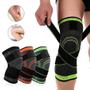 Imagem de Joelheira Musculação Compressão Fitness Academia Corridabike Proteção Ajustável