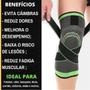 Imagem de Joelheira Musculação Compressão Ortopédica Academia Corrida Bike Para Articulação Dores
