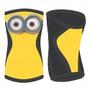 Imagem de Joelheira Neoprene 7mm Acction Brasil Mod. Minions Cross LPO Agachamento Academia Treinamento Gym