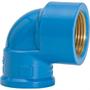 Imagem de Joelho Azul Com Bucha Latao Amanco 25Mm X 1/2''