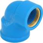 Imagem de Joelho Azul Com Bucha Latao Krona 32Mm X 3/4'' - Kit C/10 Pecas