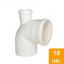 Imagem de Joelho Esgoto 90º com Visita Plastilit 100x50 - Embalagem com 10 Unidades