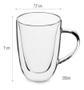 Imagem de Jogo 02 Xícaras Café Chá Vidro Parede Dupla 200ml Com Alça