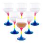 Imagem de Jogo 06 Taças 500ml Three Color Rainbow Cristal - Wp Connect