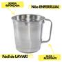 Imagem de Jogo 10 Caneca Copo De Chopp Em Aluminio 700 ml Com Alça