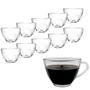 Imagem de Jogo 10 Caneca Xícara Cappuccino Expresso Café 250ml Vidro