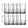 Imagem de Jogo 10 Canecas Vidro Vitamina 320ML Resistente Chopp Drinks 