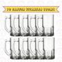 Imagem de Jogo 10 Canecas Vidro Vitamina 320ML Resistente Chopp Drinks 