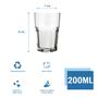 Imagem de Jogo 10 Copo 200ml Vidro Bristol Suco Drinks Transparente