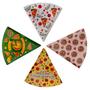 Imagem de Jogo 10 Pratos para Pizza Triangular Decorados Rígidos