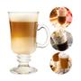 Imagem de Jogo 10 Taças de Cappuccino Café Caneca Dolce Gusto Nespresso Vidro Transparente 250ml Lyor