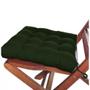 Imagem de Jogo 12 Assentos para Cadeira Tecido Oxford 40x40cm Futon Verde Musgo