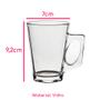 Imagem de Jogo 12 Canecas de Vidro Casual 185ml Café Chá