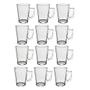 Imagem de Jogo 12 Canecas De Vidro Casual 185Ml Class Home