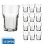 Imagem de Jogo 12 Copo 200ml Vidro Bristol Suco Drinks Transparente