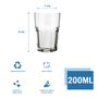 Imagem de Jogo 12 Copo 200ml Vidro Bristol Suco Drinks Transparente