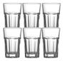 Imagem de Jogo 12 copos vidro grosso 400 ml luxo  resistente agua suco
