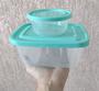 Imagem de Jogo 12 potes fitness, kit 10 potes redondo mini + 2 potes retangular GG BPA free.