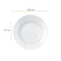 Imagem de Jogo 12 Pratos Fundo Vidro Opaline Menu 23Cm Nadir Duralex