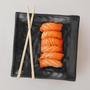 Imagem de Jogo 12 Pratos Raso Sushi Oriental 15cm Japones Preto