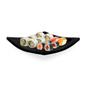 Imagem de Jogo 12 Pratos Raso Sushi Oriental 15cm Japones Preto