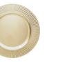 Jogo 12 Sousplat de Mesa Redondo Primer Dourado Plástico Lyor 33cm Imagem de Jogo 12 Sousplat de Mesa Redondo Primer Dourado Plástico Lyor 33cm