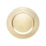 Jogo 12 Sousplat de Mesa Redondo Primer Dourado Plástico Lyor 33cm Imagem de Jogo 12 Sousplat de Mesa Redondo Primer Dourado Plástico Lyor 33cm