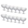 Imagem de Jogo 12 Taças de Sobremesa Coquetel Drinks Diamond Diamante Clear Class 310ml