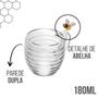 Imagem de Jogo 12 Xícara de Chá Vidro Parede Dupla Abelha Lovely Bee 180ml Lyor