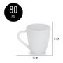 Imagem de Jogo 12 Xícaras Shrink Branca Chá Café Acrílico 80Ml Alça